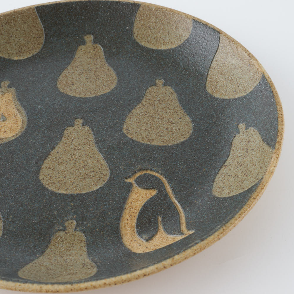 作家 田中遼馬 丸プレート175mm/洋なしペンギン/重ねネイビー