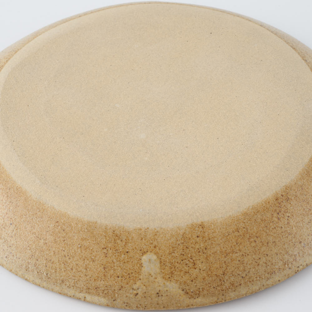 作家 田中遼馬 丸プレート175mm/花柄ウサギ/重ねネイビー