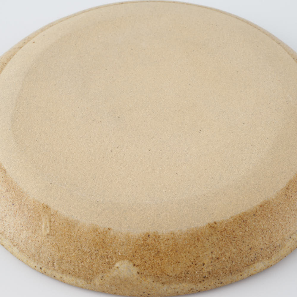 作家 田中遼馬 丸プレート150mm/洋なしペンギン/重ねネイビー 苔色工房 陶磁器作家もの