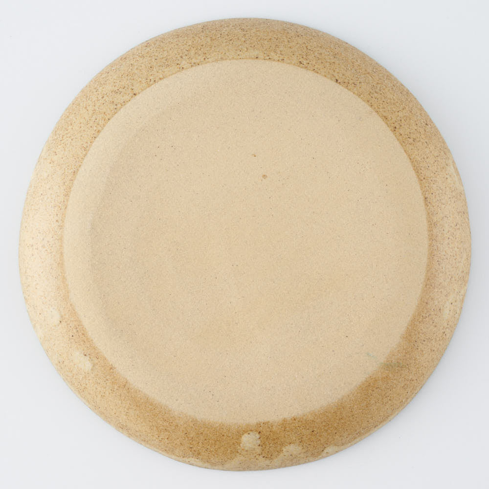 作家 田中遼馬 丸プレート150mm/ウサギリース/ミントグリーン