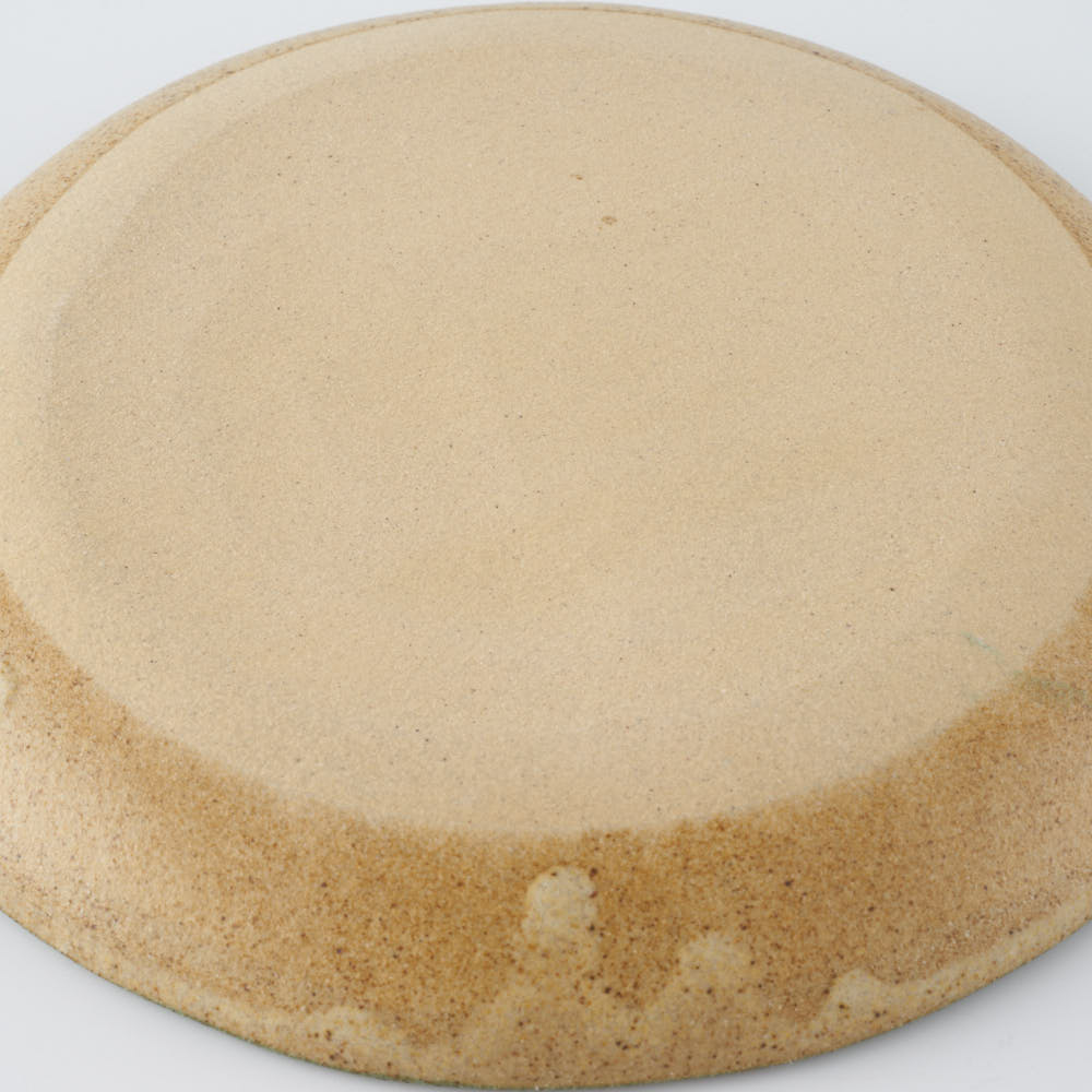 作家 田中遼馬 丸プレート150mm/ウサギリース/ミントグリーン