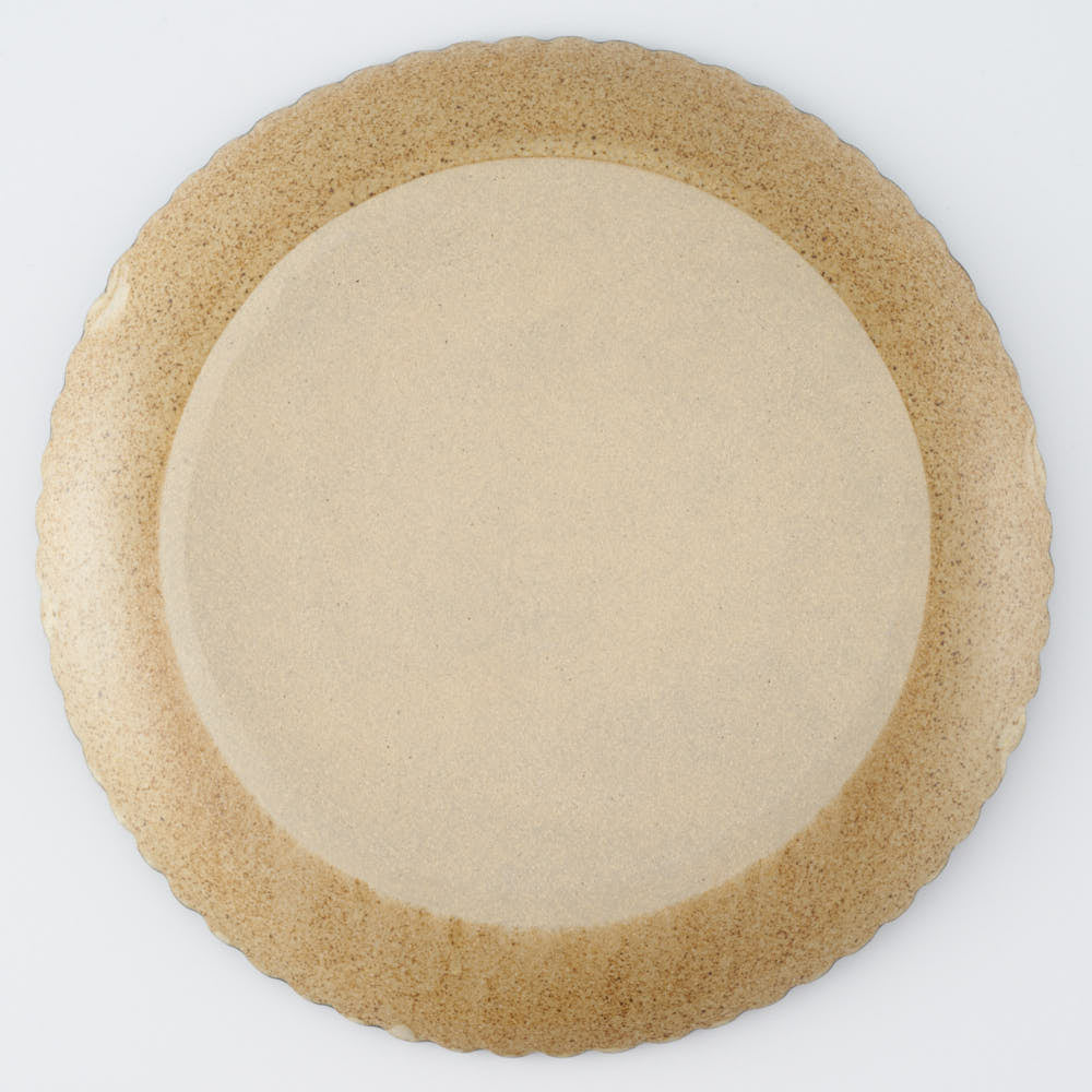 作家 田中遼馬 なみなみ丸プレート200mm/ペンギンリース/ネイビー 苔色工房 陶磁器作家もの