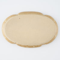 作家 田中遼馬 長よつは皿/花紋様シロクマ/重ねスモークブルー