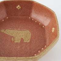 作家 田中遼馬 八角小鉢/シロクマ/コーラルピンク