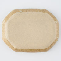 作家 田中遼馬 長八角小皿/ウサギ/コーラルピンク 苔色工房 陶磁器作家もの