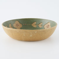 作家 田中遼馬 丸ボウル160mm/ウサギ/ミントグリーン 苔色工房 陶磁器作家もの