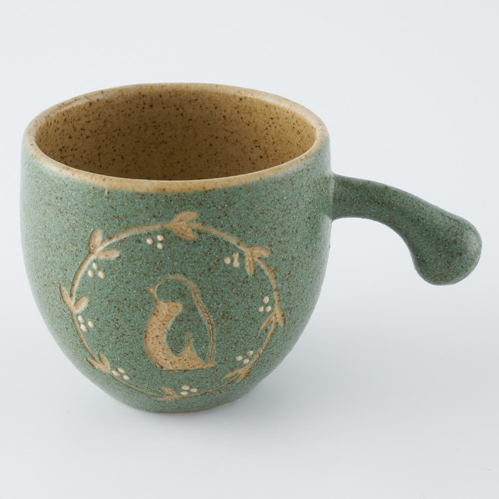 作家 田中遼馬 しっぽカップ/ペンギンリース/ミントグリーン