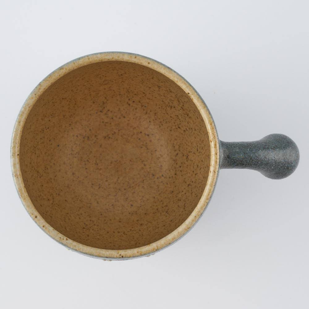 作家 田中遼馬 しっぽカップ/ペンギンリース/ネイビー 苔色工房 陶磁器作家もの