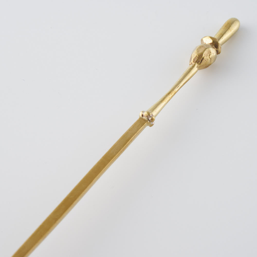 作家 出澤麻衣子 6月のデザートフォーク(真鍮) 素数 金工もの