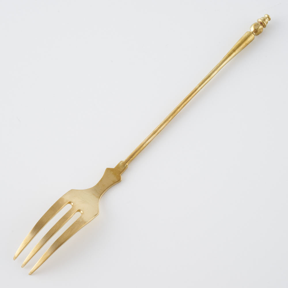 作家 出澤麻衣子 5月のデザートフォーク(真鍮) 素数 金工もの