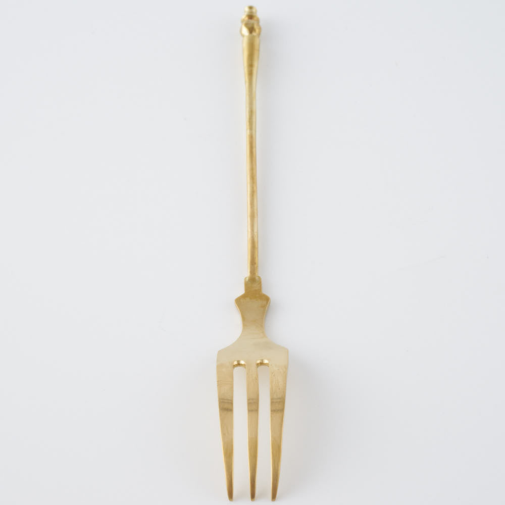 作家 出澤麻衣子 5月のデザートフォーク(真鍮) 素数 金工もの