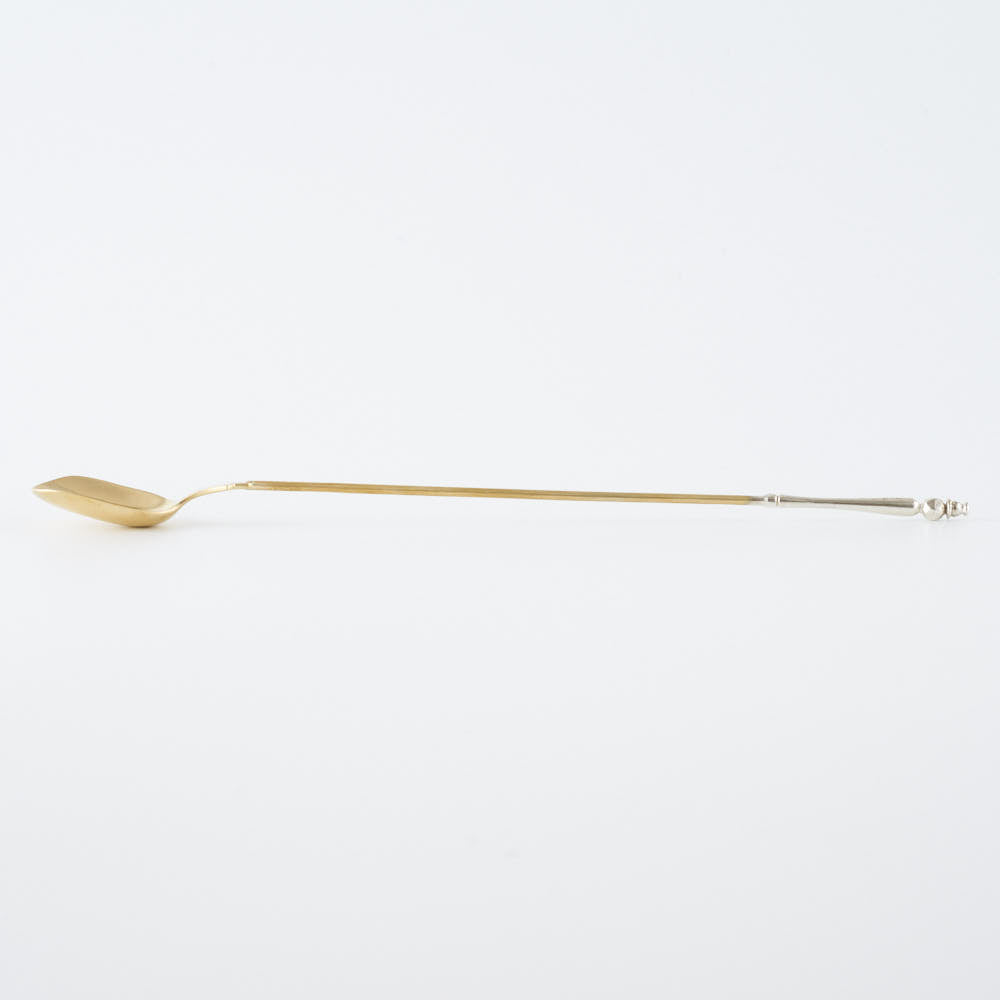 作家 出澤麻衣子 7月のパフェスプーン(真鍮、銀) 素数 金工もの