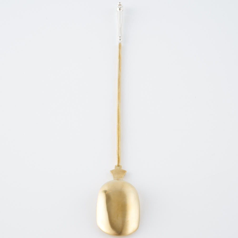 作家 出澤麻衣子 7月のパフェスプーン(真鍮、銀) 素数 金工もの