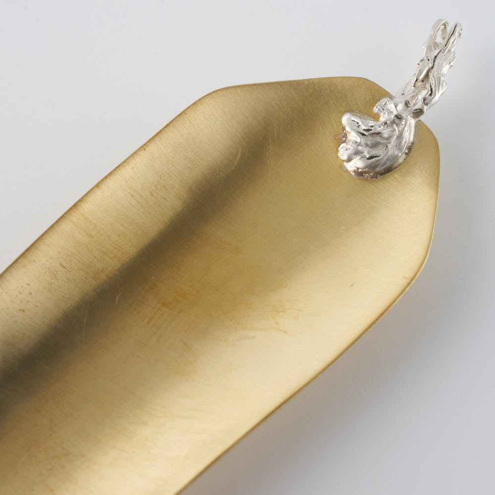 作家 出澤麻衣子 茶さじ H7.5 素数 金工もの