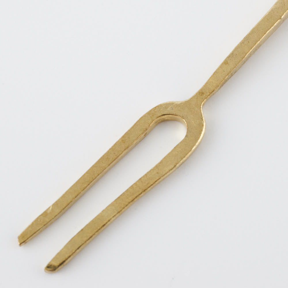 作家 出澤麻衣子 フルーツフォーク H6(真鍮) 素数 金工もの