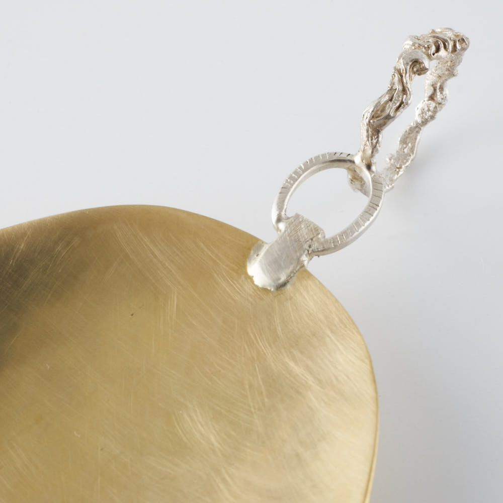 作家 出澤麻衣子 サーバースプーン(真鍮、銀) 素数 金工もの