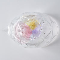 ガラス作家 佐藤望美 knit-kaleidoscope- 片口 ピンク ガラス作家 佐藤望美 ガラスもの