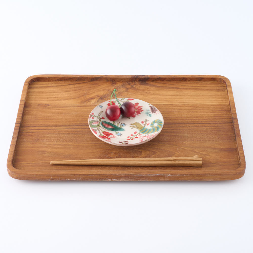 うつつ窯 作家 稲積佳谷 伝説の怪獣 小皿a 赤 ¥3,850 大人の焼き物