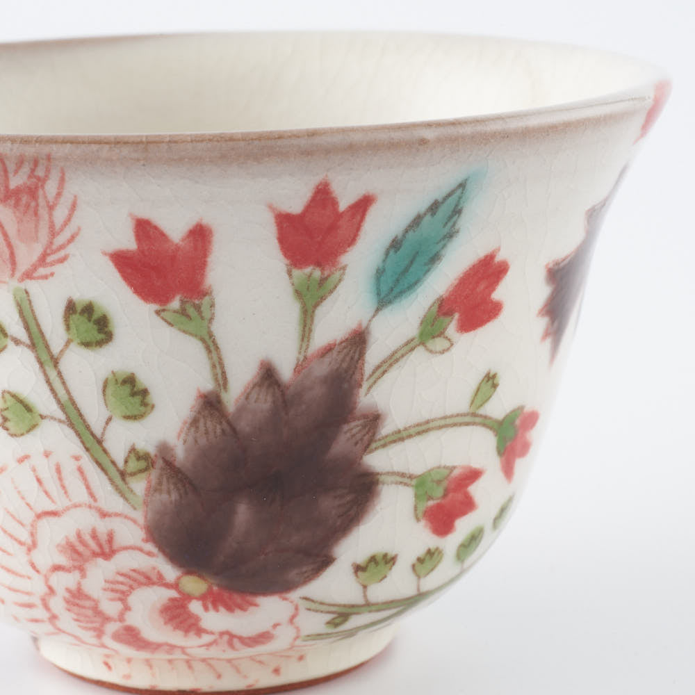 うつつ窯 作家 稲積佳谷 伝説の怪獣 湯呑み 怪獣 赤 うつつ窯 作家 稲積佳谷 陶磁器作家もの