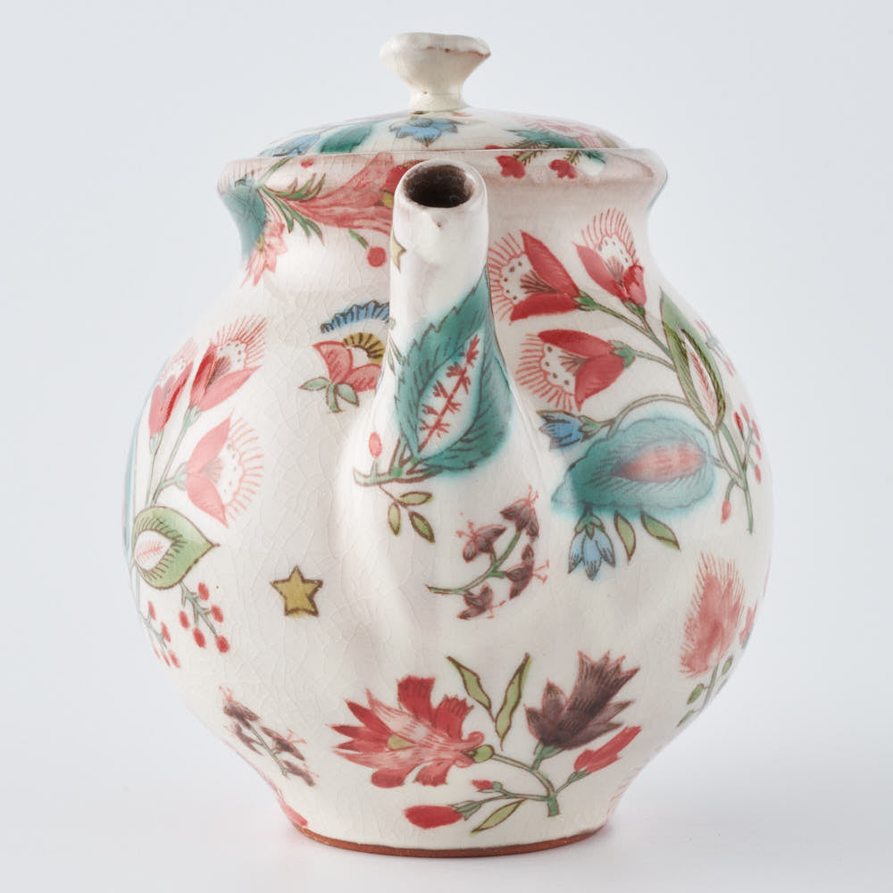 うつつ窯 作家 稲積佳谷 伝説の怪獣 ポット 赤 うつつ窯 作家 稲積佳谷 陶磁器作家もの