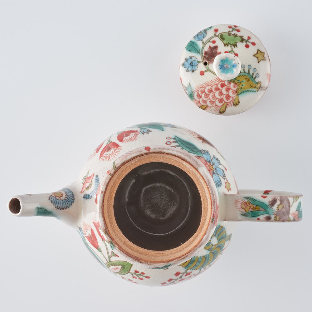 うつつ窯 作家 稲積佳谷 伝説の怪獣 ポット 赤 うつつ窯 作家 稲積佳谷 陶磁器作家もの