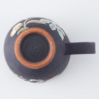 うつつ窯 作家 稲積佳谷 夢窓華 マグカップ 濃紺 うつつ窯 作家 稲積佳谷 陶磁器作家もの