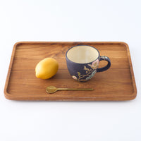 うつつ窯 作家 稲積佳谷 夢窓華 マグカップ 濃紺 うつつ窯 作家 稲積佳谷 陶磁器作家もの