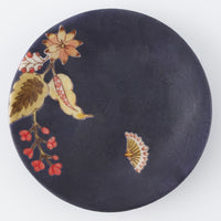 うつつ窯 作家 稲積佳谷 夢窓華 小皿 濃紺 うつつ窯 作家 稲積佳谷 陶磁器作家もの