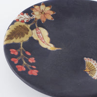 うつつ窯 作家 稲積佳谷 夢窓華 小皿 濃紺 うつつ窯 作家 稲積佳谷 陶磁器作家もの