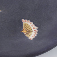 うつつ窯 作家 稲積佳谷 夢窓華 小皿 濃紺 うつつ窯 作家 稲積佳谷 陶磁器作家もの