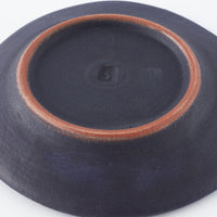 うつつ窯 作家 稲積佳谷 夢窓華 小皿 濃紺 うつつ窯 作家 稲積佳谷 陶磁器作家もの