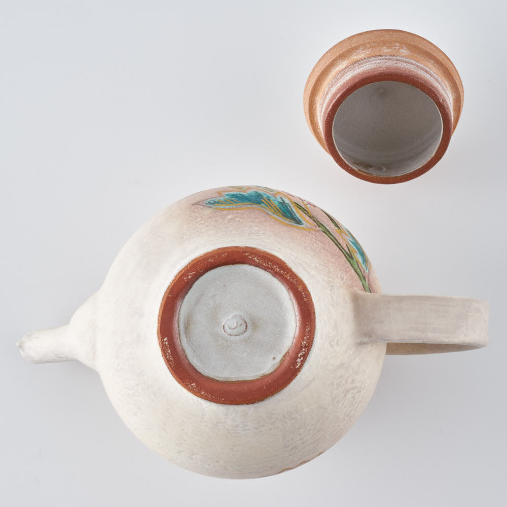 うつつ窯 作家 稲積佳谷 夢窓華 ポット ピンク うつつ窯 作家 稲積佳谷 陶磁器作家もの