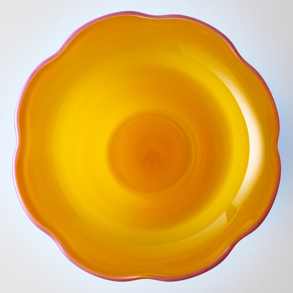 ガラス作家 北形槙子 poppin' parfait (YL×PK) ガラス作家 北形槙子 ガラスもの