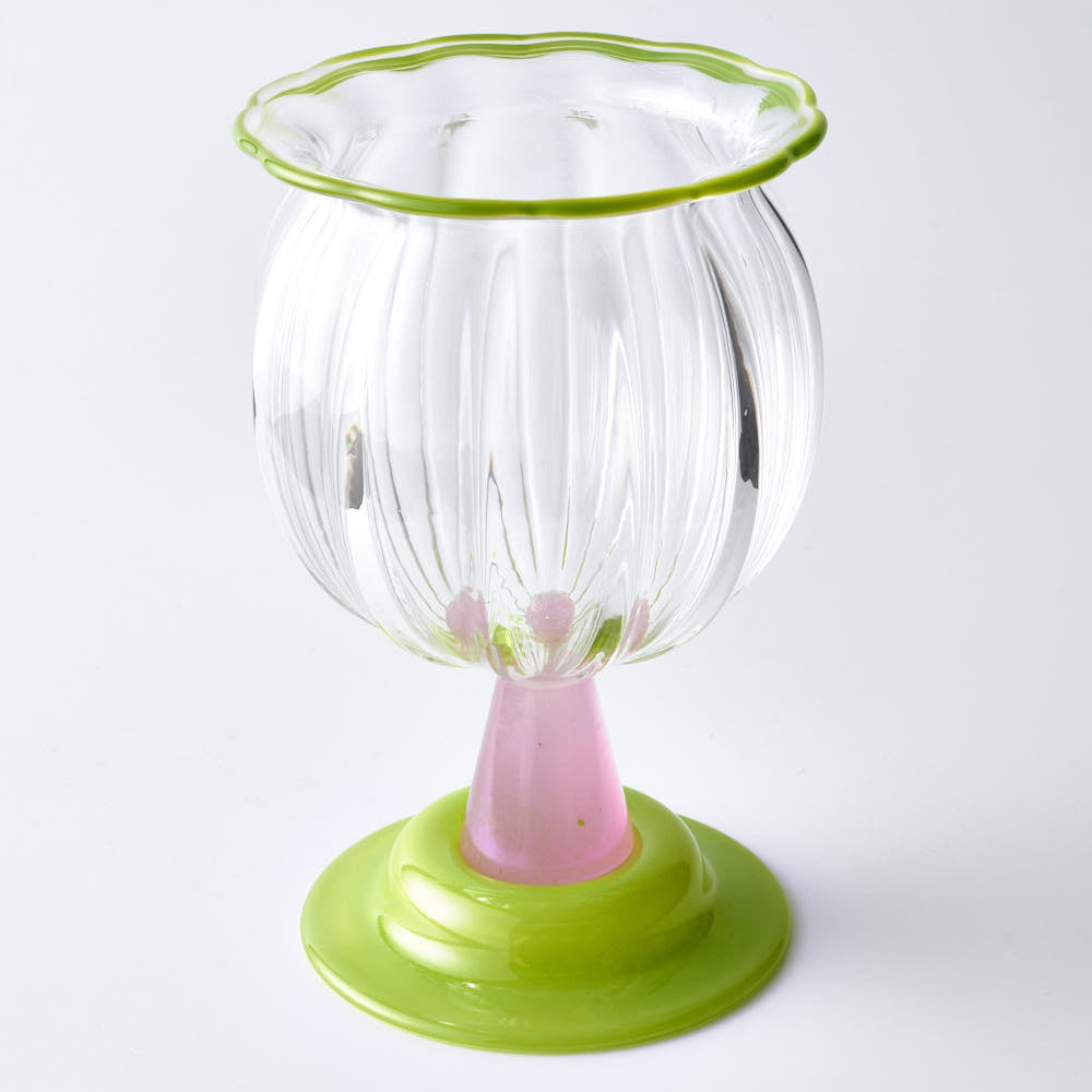 ガラス作家 北形槙子 poppin' parfait clear (LGR×PK) ガラス作家 北形槙子 ガラスもの