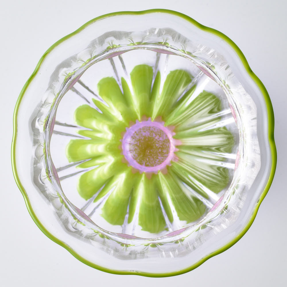 ガラス作家 北形槙子 poppin' parfait clear (LGR×PK) ガラス作家 北形槙子 ガラスもの