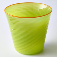 ガラス作家 北形槙子 poppin' amiami rock (LGR×YL) ガラス作家 北形槙子 ガラスもの