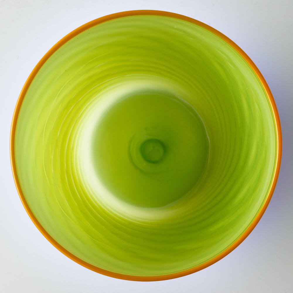 ガラス作家 北形槙子 poppin' amiami rock (LGR×YL) ガラス作家 北形槙子 ガラスもの