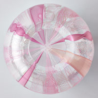 ガラス作家 北形槙子 彩色LACE sake cup(PK/WH) ガラス作家 北形槙子 ガラスもの