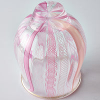 ガラス作家 北形槙子 彩色LACE sake cup(PK/WH) ガラス作家 北形槙子 ガラスもの