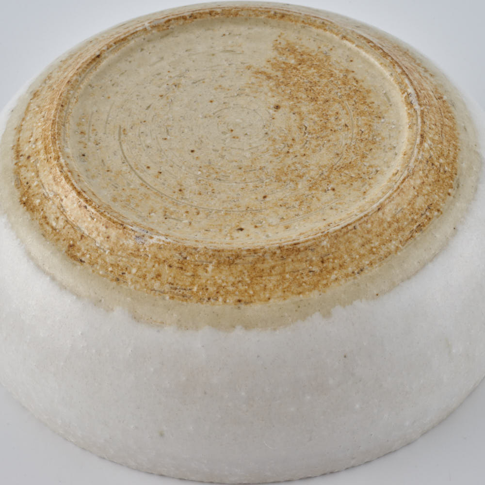 作家 鈴木まるみ 平ボウル maru(M) 糠白 作家 鈴木まるみ 陶磁器作家もの