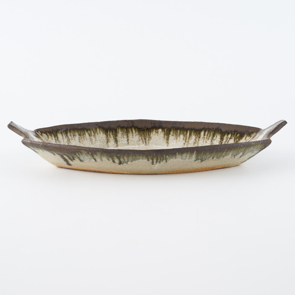 作家 藤原純 箱舟プレート L 白 ¥5,500 大人の焼き物