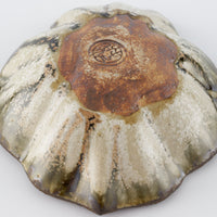 作家 藤原純 シェル豆鉢 白 信楽焼 古仙堂 陶磁器作家もの