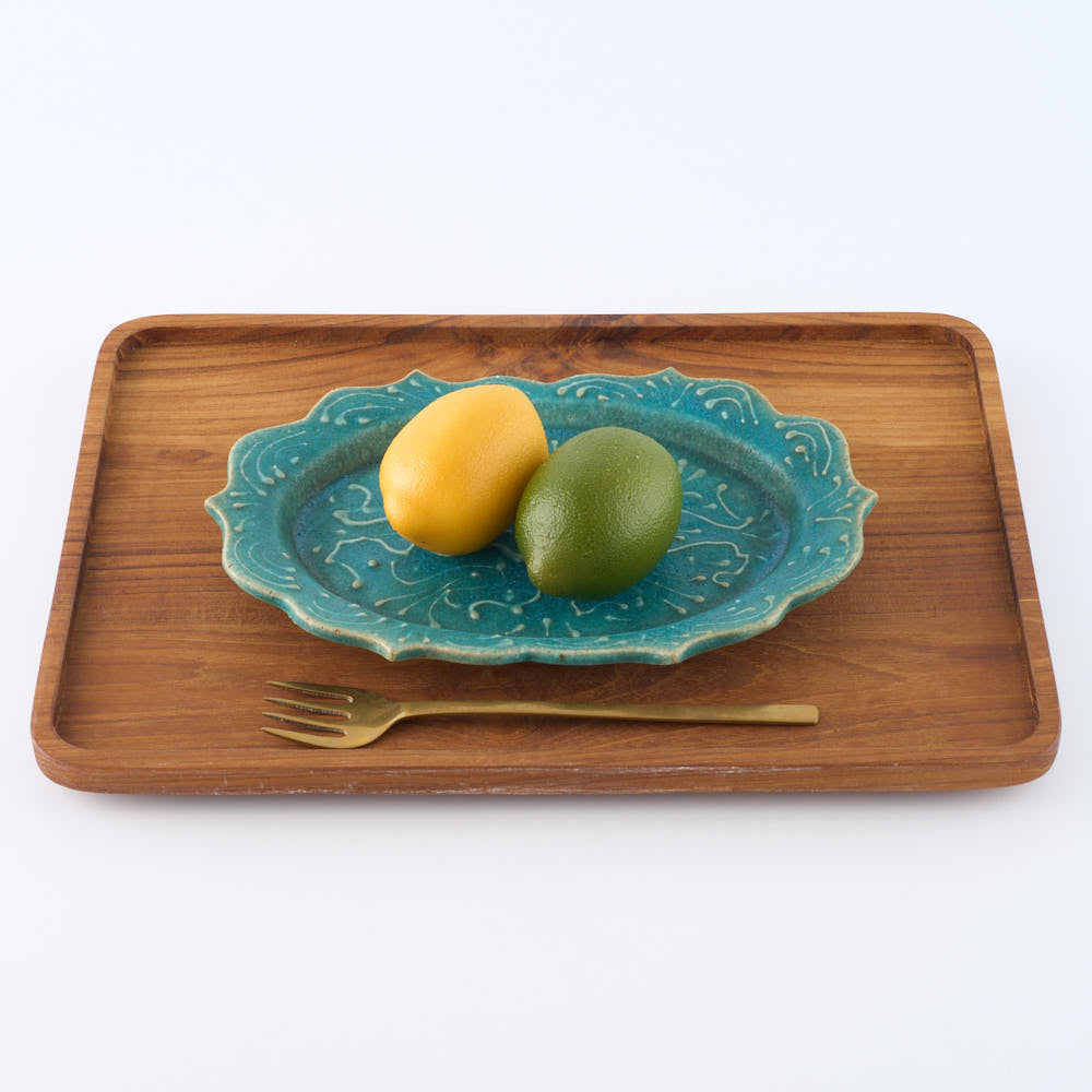 作家 藤原純 6トンガリ イッチン M 碧 ¥5,500 大人の焼き物