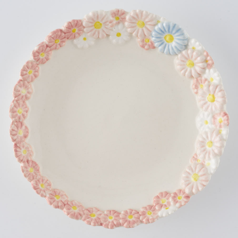 つちのわ 作家 石黒美佐緒 花かんむり mixピンク(小) つちのわ 作家 石黒美佐緒 陶磁器作家もの