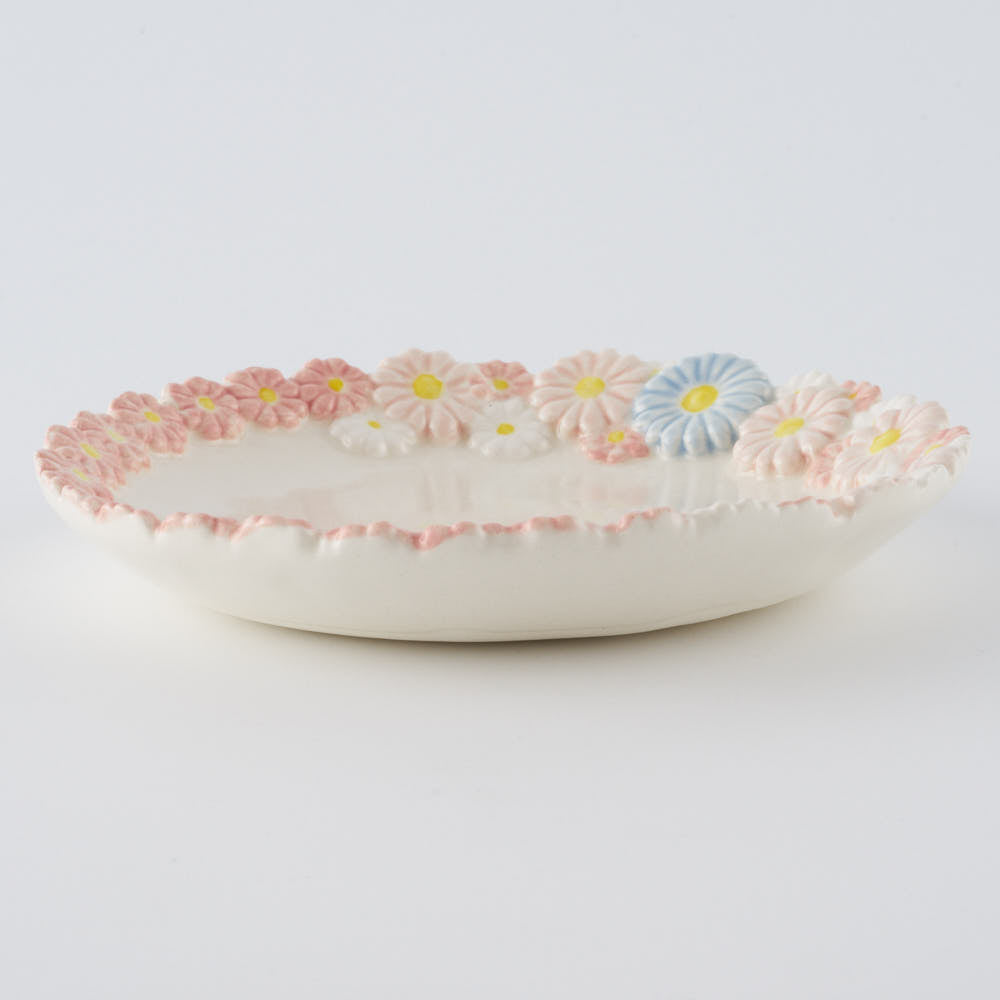 つちのわ 作家 石黒美佐緒 花かんむり mixピンク(小) つちのわ 作家 石黒美佐緒 陶磁器作家もの