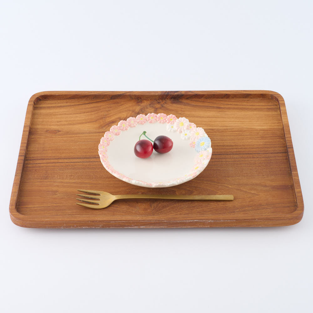 つちのわ 作家 石黒美佐緒 花かんむり mixピンク(小) つちのわ 作家 石黒美佐緒 陶磁器作家もの