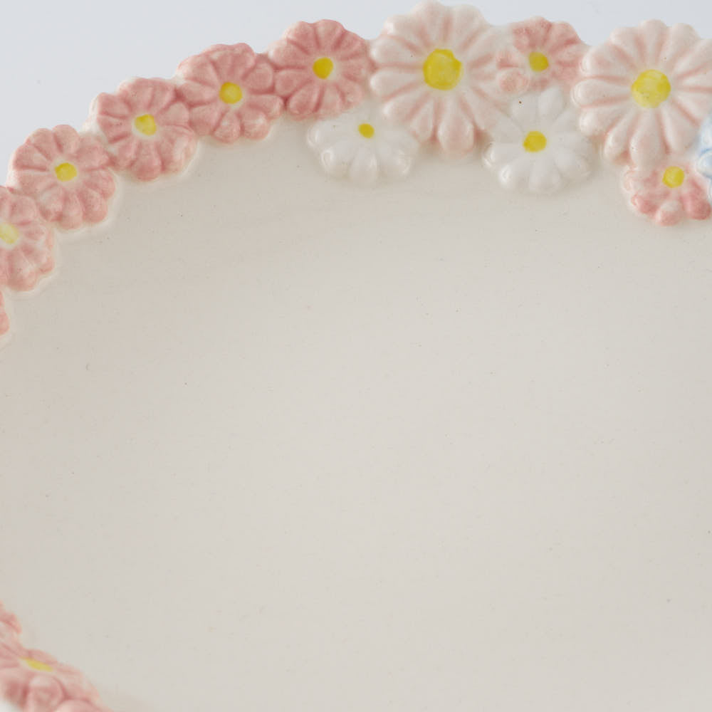 つちのわ 作家 石黒美佐緒 花かんむり mixピンク(小) つちのわ 作家 石黒美佐緒 陶磁器作家もの