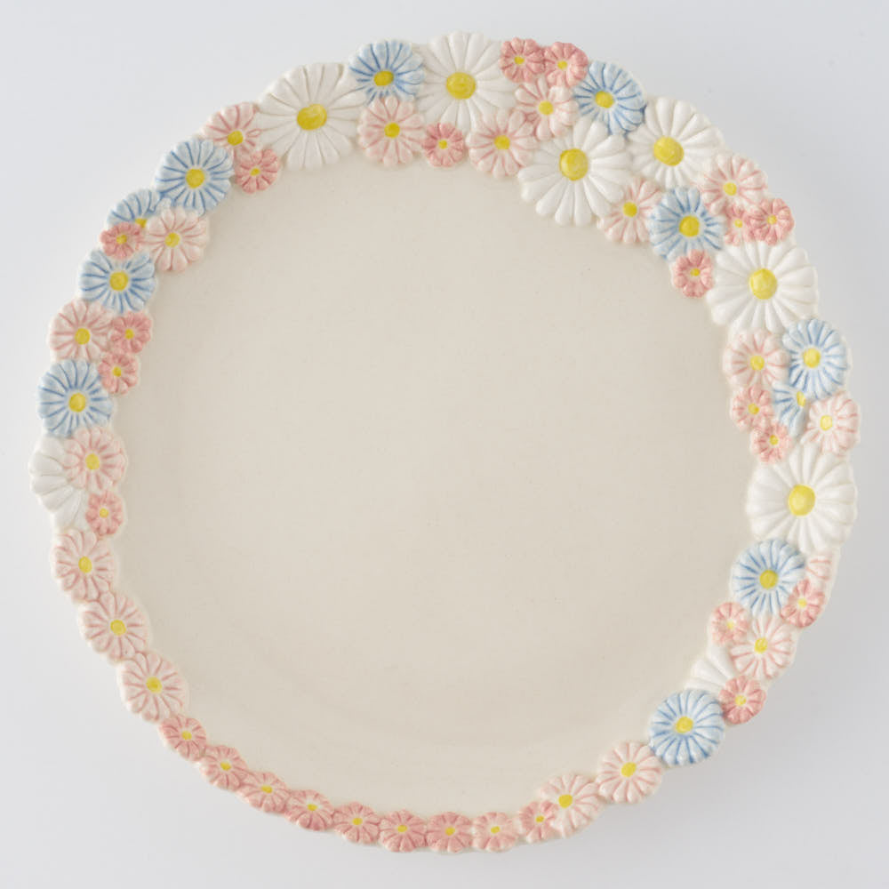 つちのわ 作家 石黒美佐緒 花かんむり mixピンク (大) つちのわ 作家 石黒美佐緒 陶磁器作家もの