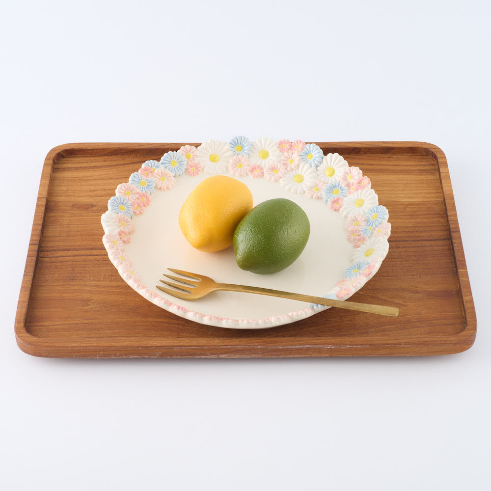 つちのわ 作家 石黒美佐緒 花かんむり mixピンク (大) つちのわ 作家 石黒美佐緒 陶磁器作家もの