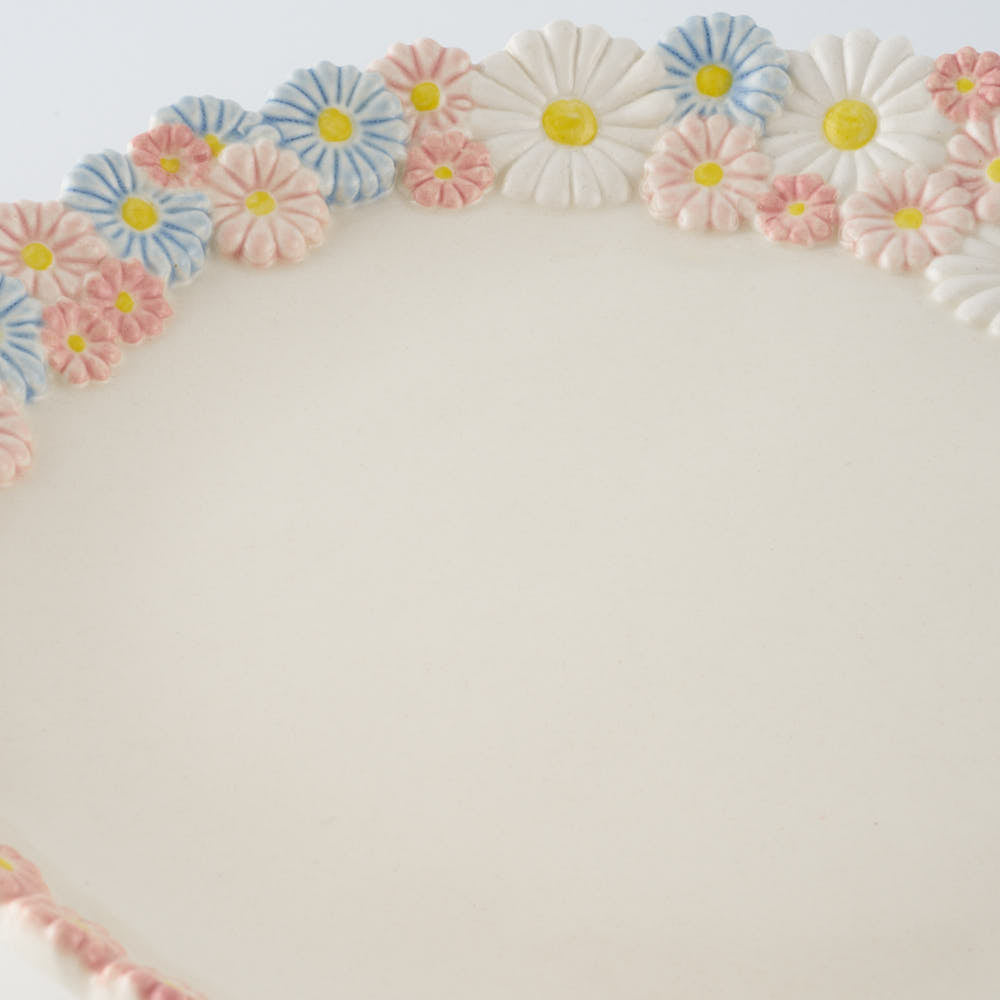 つちのわ 作家 石黒美佐緒 花かんむり mixピンク (大) つちのわ 作家 石黒美佐緒 陶磁器作家もの